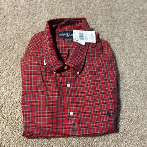 TWO shirts both new with tags.  Both are Ralph Lauren  long sleeve size 2xlarge